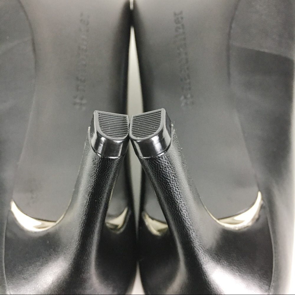 NEW Naturalizer Black Leather Natalie Heels Pump 8 - Picture 9 of 12